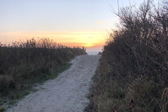 Sonnenuntergang-Strandzugang-Pelzerhaken